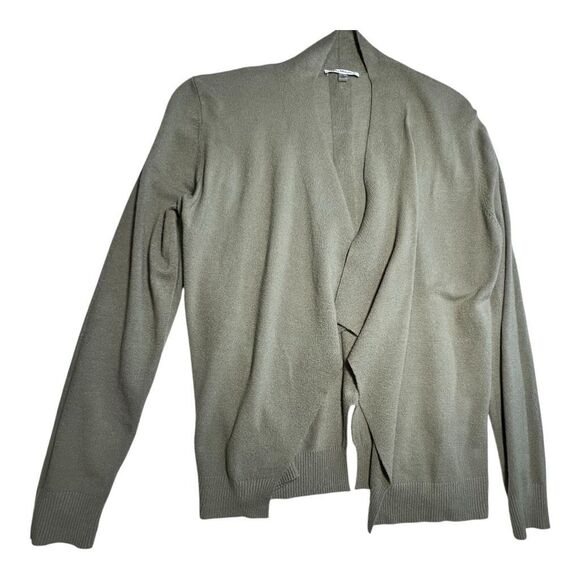 Vila Milano Women's Open Front Buttoned Back Cardigan Sweater Green Small - Picture 3 of 12